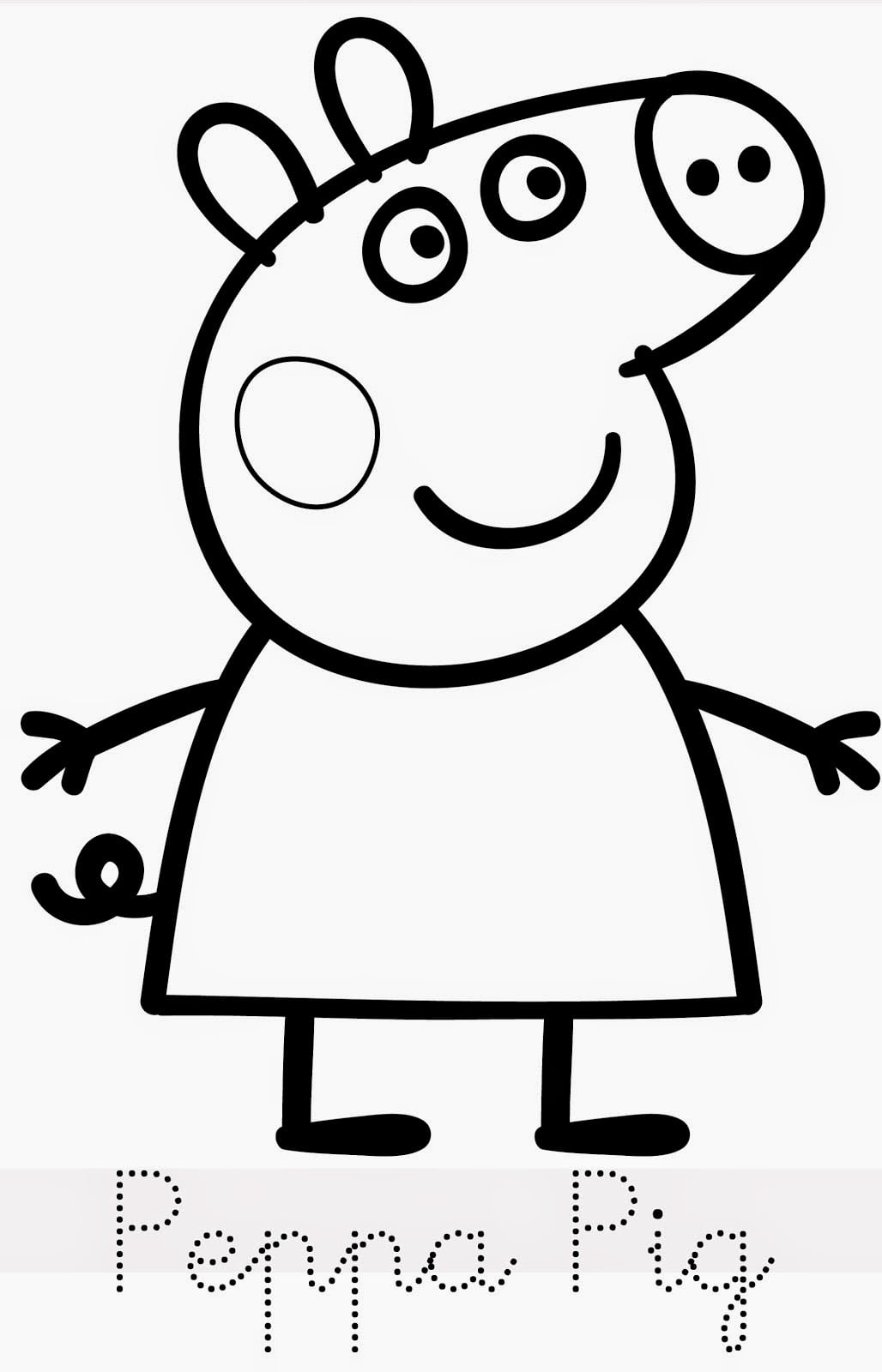 Desenhos De Peppa Pig Para Colorir, Pintar, Imprimir Ou Preparar