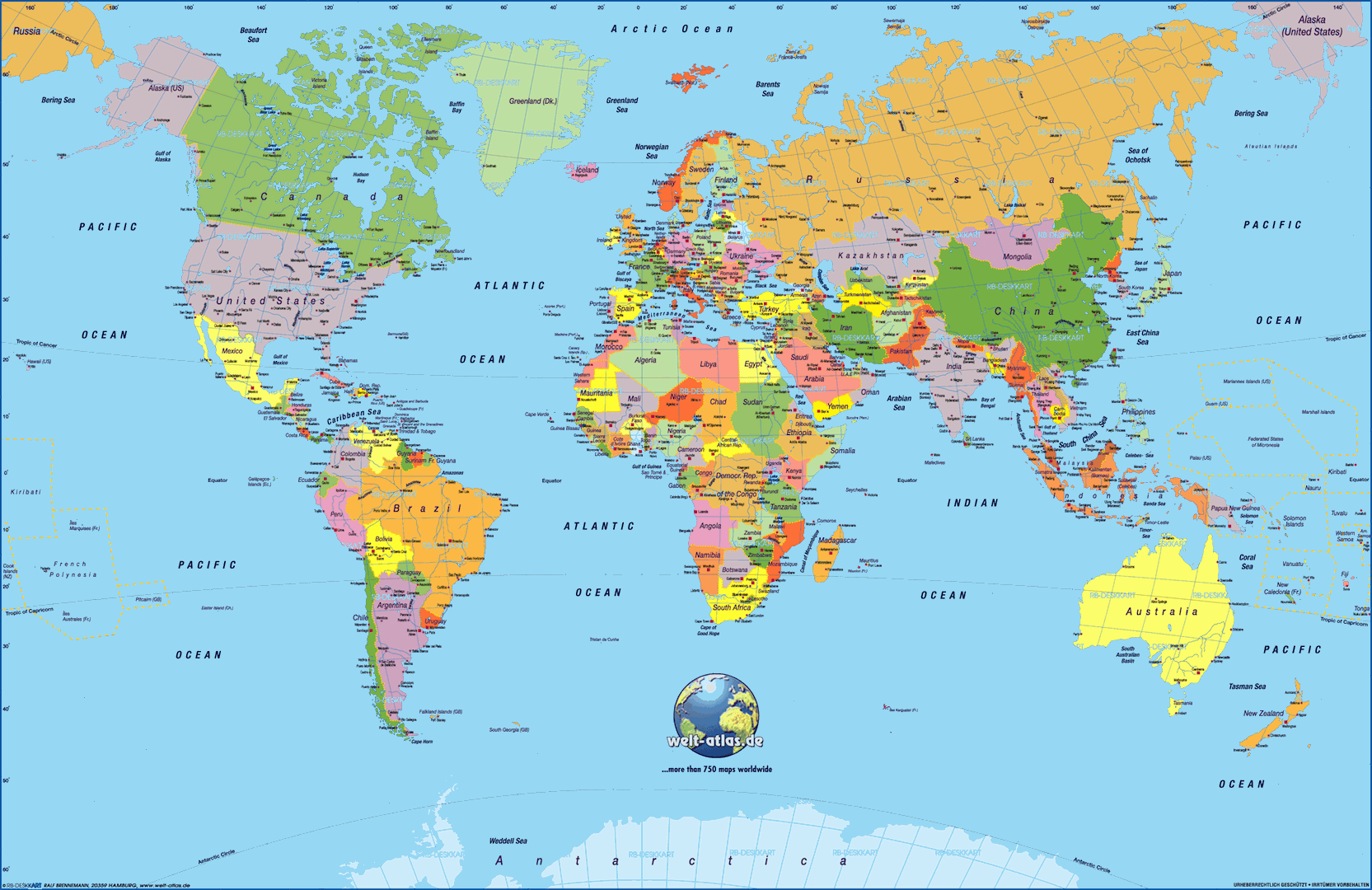 Mapamundi, 100 Mapas Del Mundo Para Imprimir Y Descargar Gratis