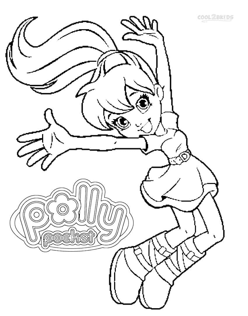 Printable Polly Pocket Coloring Pages For Kids