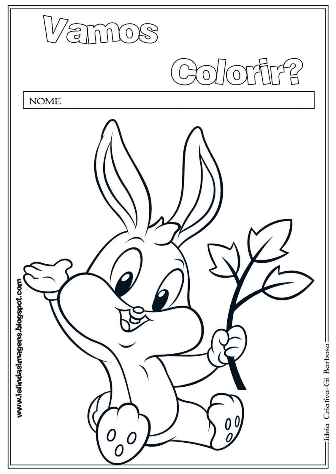 Baby Looney Tunes Para Colorir â Pampekids Net