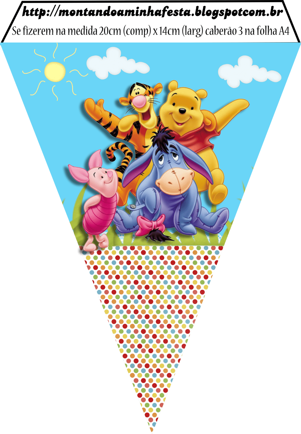 Montando Minha Festa  Kit Digital Ursinho Pooh GrÃ¡tis Para