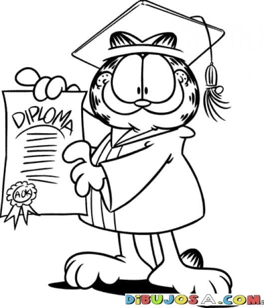 Desenho Para Colorir Do Garfield