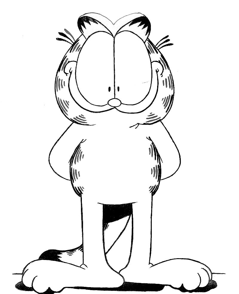 Desenho Para Colorir Do Garfield