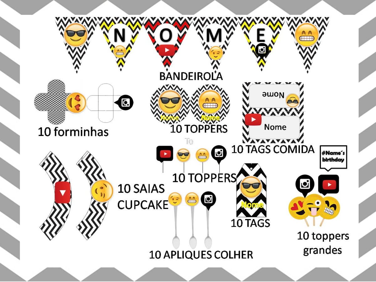 Kit Festa Emoji