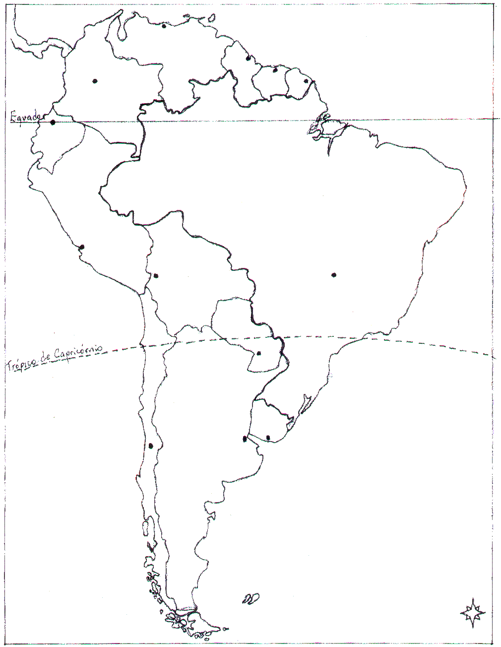 Mapa Do Brasil Na America Do Sul Para Colorir â Pampekids Net