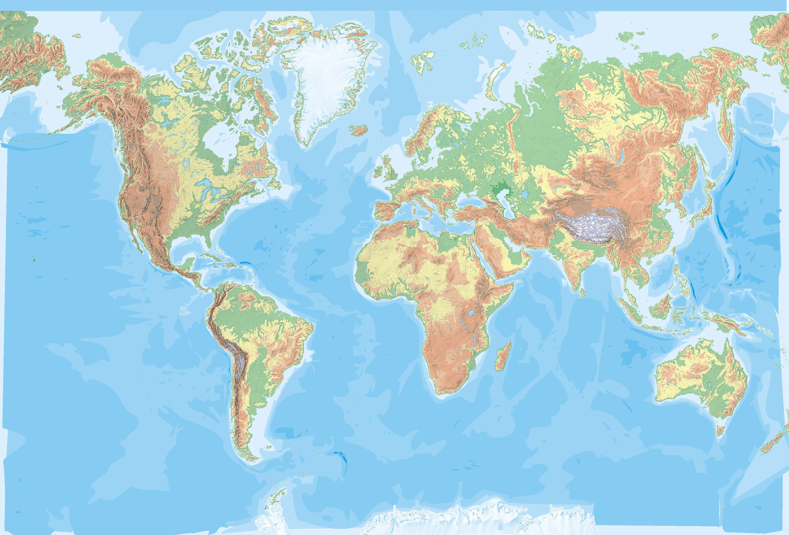 Mapamundi, 100 Mapas Del Mundo Para Imprimir Y Descargar Gratis