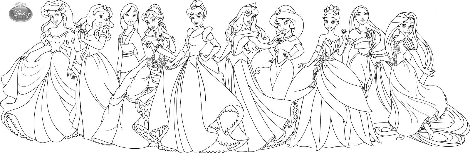 Princesas Disney Para Colorir â Pampekids Net