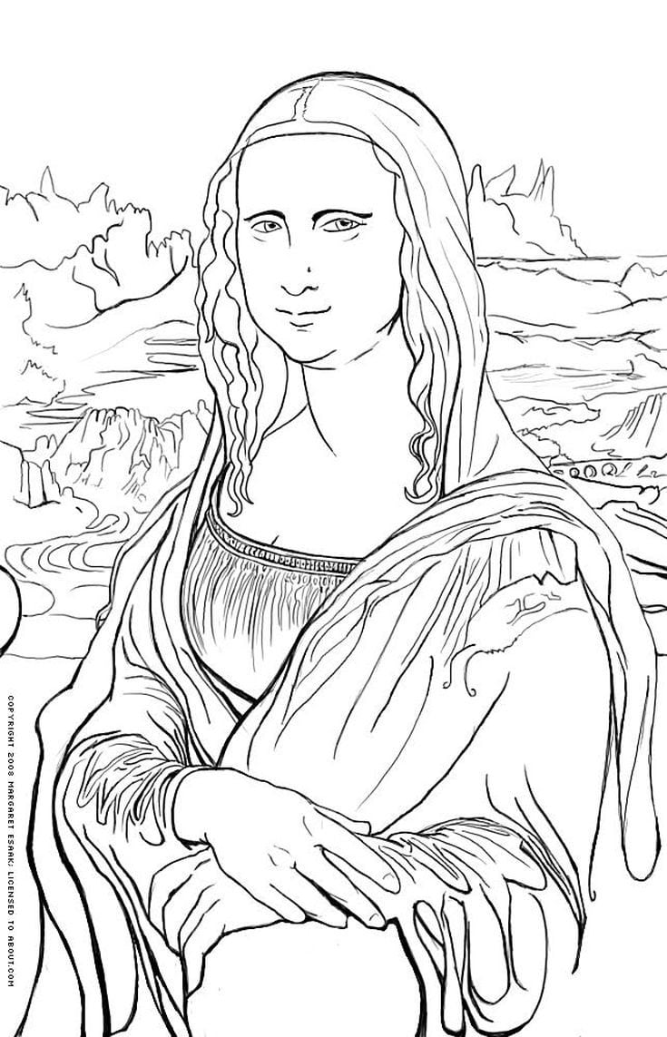 Free Art History Coloring Pages