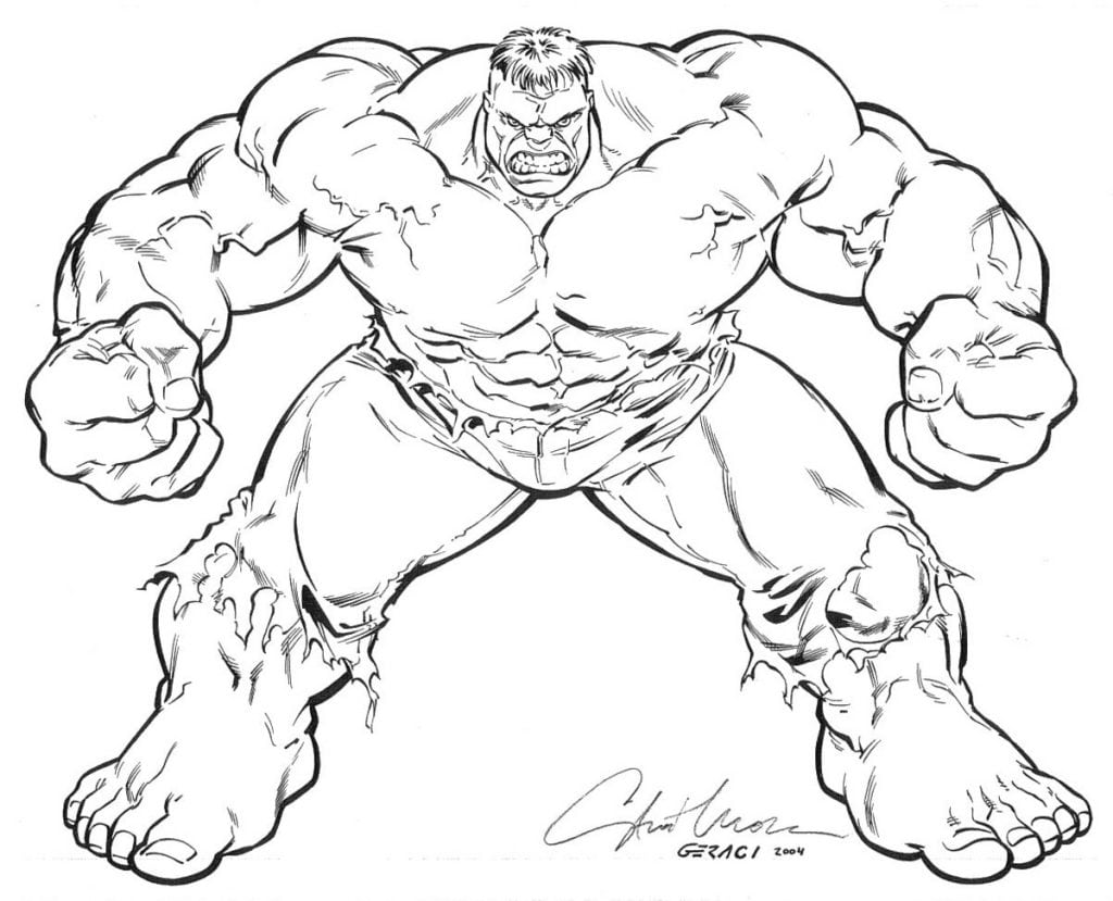 Hulk Para Colorir E Imprimir