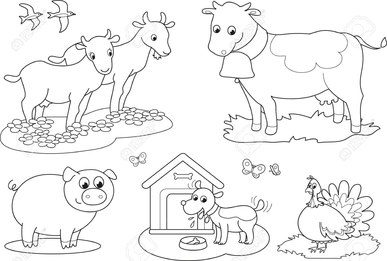 Jogos De Pintar Animais Da Fazenda