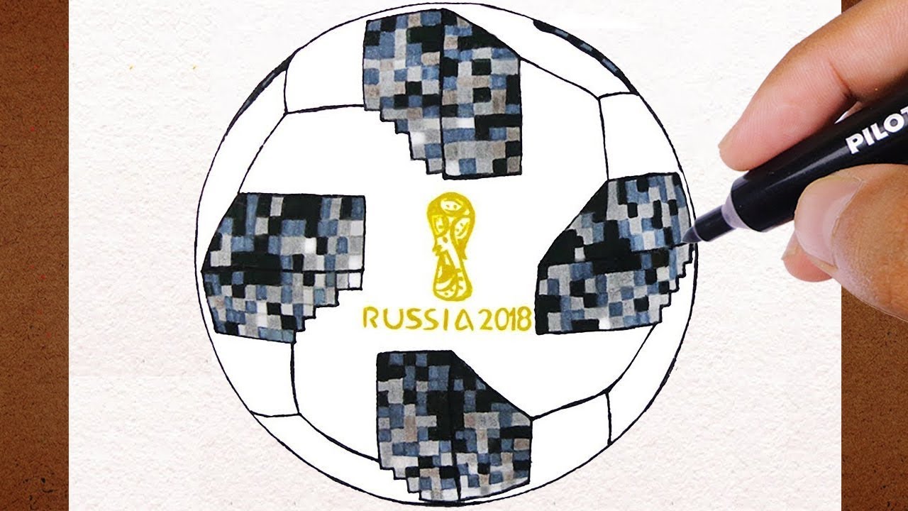 Como Desenhar A Bola Futebol Campo Adidas Telstar Copa Do Mundo