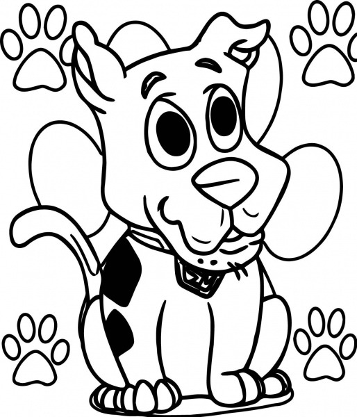 Nice Draw Chibi Scooby Doo Coloring Page