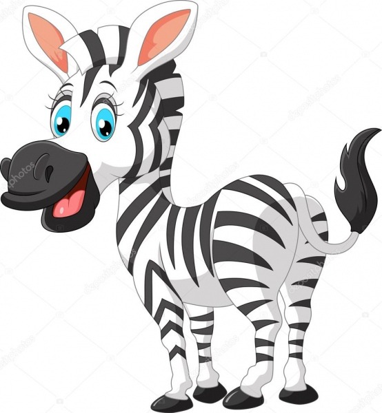 Desenho Animado Divertido De Zebra â Vetor De Stock Â© Tigatelu