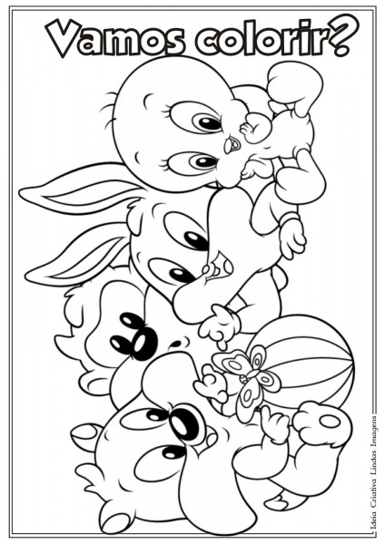 Desenho Baby Looney Tunes Para Colorir