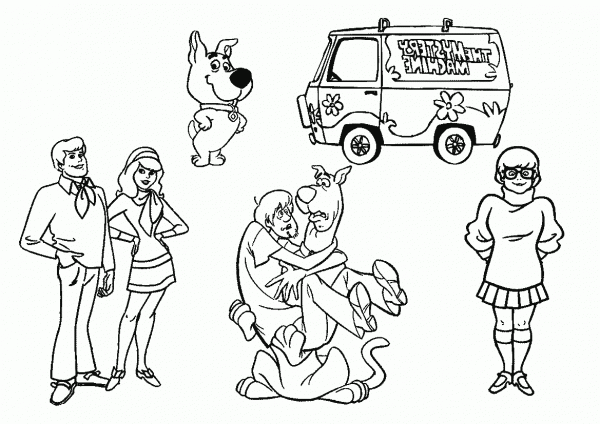 Desenhos Para Colorir Do Scooby Doo  Desenhoswiki Com