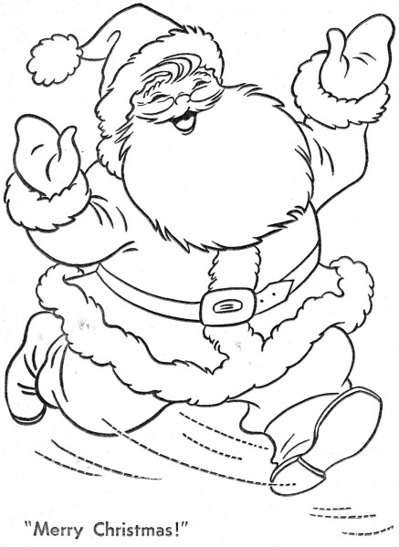Desenho Para Colorir Papai Noel