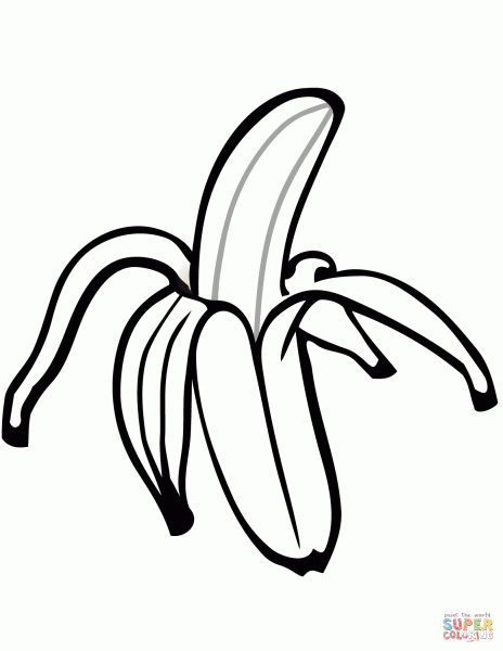 Dibujos De Bananas Para Colorear Paginas Imprimir Y On Dibujos