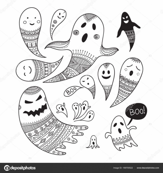 AdorÃ¡vel Conceito Halloween Infantil Conjunto Com Fantasmas Para