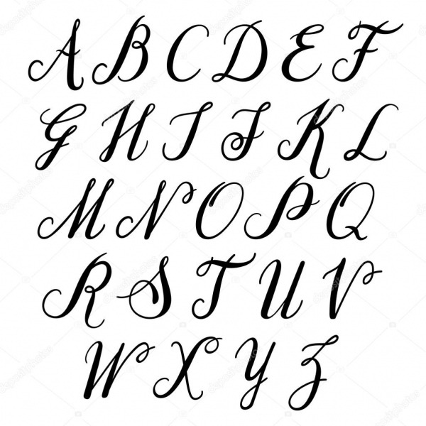 Letras Do Alfabeto Desenhadas De MÃ£o â Vetores De Stock Â© Sntpzh