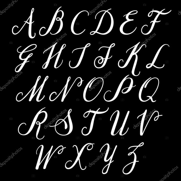 Letras Do Alfabeto Desenhadas De MÃ£o â Vetores De Stock Â© Sntpzh