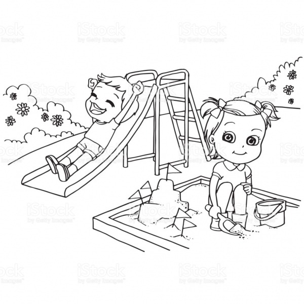 Desenho De CrianÃ§as Brincando