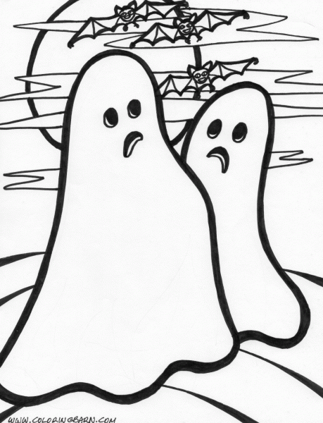 Desenhos De Fantasmas Para Colorir