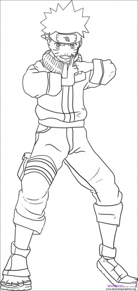 How To Draw Naruto Shippuden Sketch Coloring Page â Pampekids Net