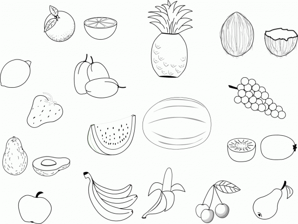 Frutas Colorir â Pampekids Net