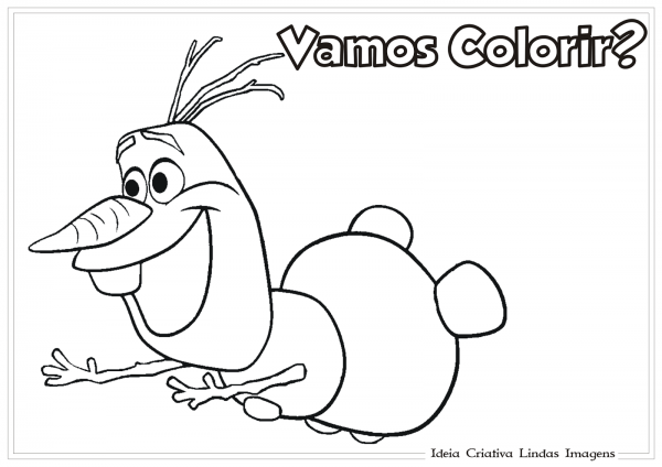Desenhos Para Colorir Frozen Olaf â Pampekids Net