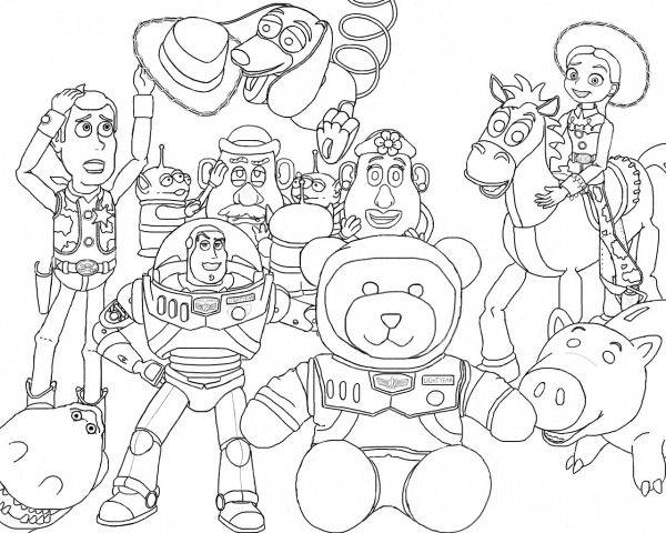 Desenhos Para Colorir Do Toy Story 3 â Pampekids Net