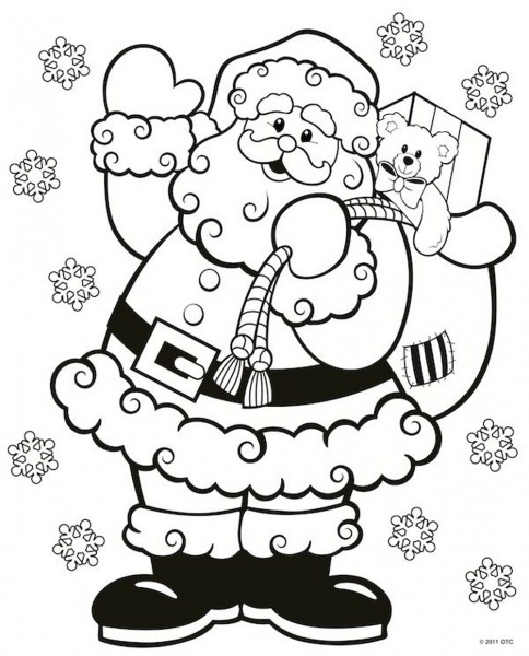 Desenho Do Papai Noel Para Colorir