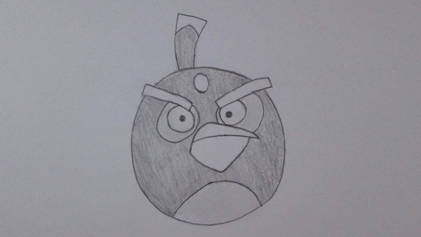 Como Desenhar O Bomb Bird De Angry Birds