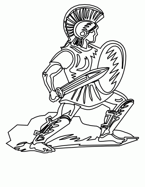 Desenho De Soldado Romano Para Colorir