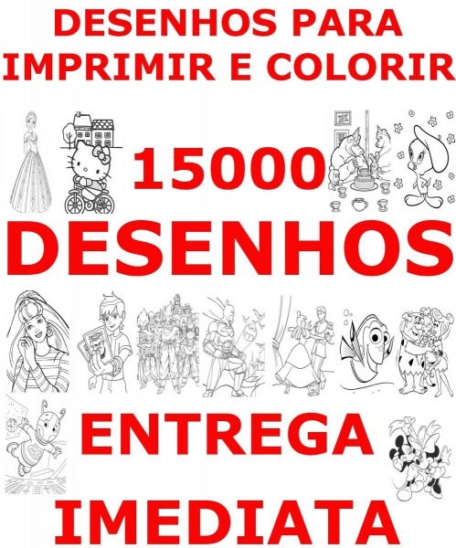 15000 Desenhos Infantis Para Colorir