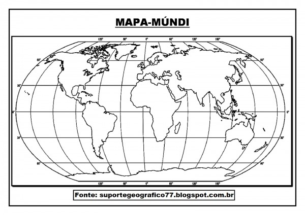 Suporte GeogrÃ¡fico  Mapa MÃndi Para Colorir