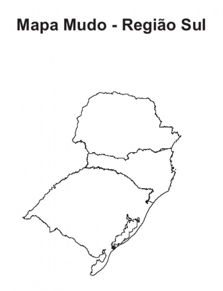 Mapa Da Regi O Sul Para Colorir â Pampekids Net
