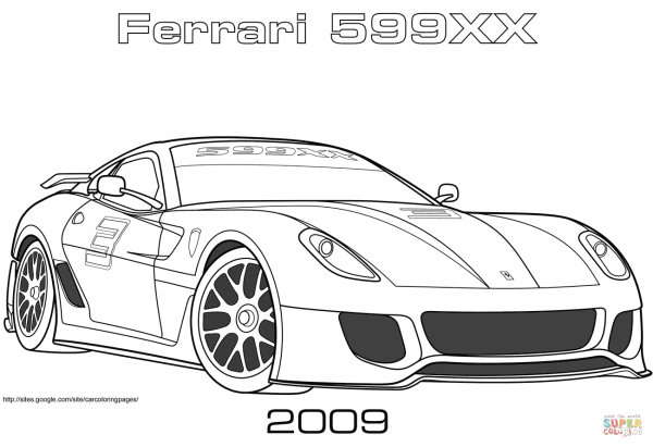 Ferrari Para Colorir