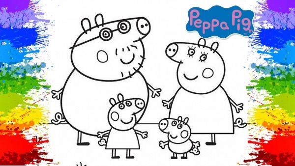 Desenho Da Peppa Pig Pinturas Como Pintar Online Porquinha Rosa