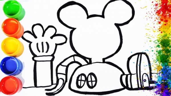 Como Desenhar E Colorir A Casa Do Mickey Mouse Coloring And