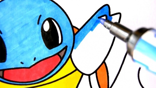 Como Desenhar E Colorir Squirtle Pokemon â Pintar E Aprender Para