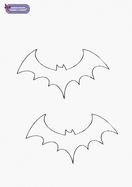 Molde De Morcego Para Imprimir
