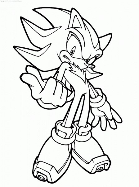 Desenhos Do Shadow The Hedgehog Para Colorir