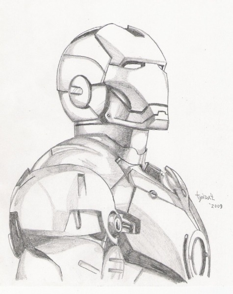 Iron Man Sketch By Tyndallsquest Deviantart Com On @deviantart