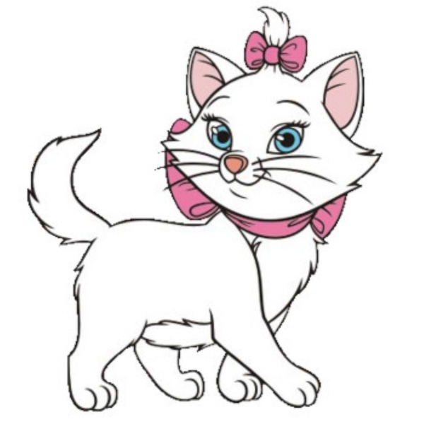 Desenhos Para Colorir Gatinha Marie