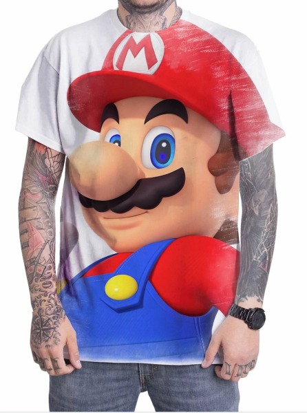 Camiseta Camisa Personalizada Desenho Jogo Super Mario 10 No Elo7