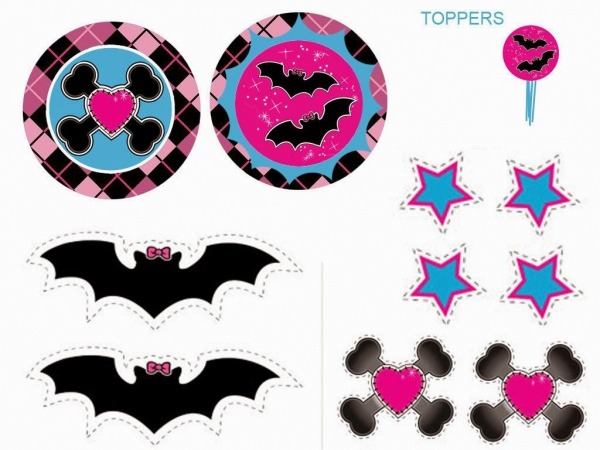 Monster High  Toppers Y Etiquetas Para Candy Bar Para Imprimir