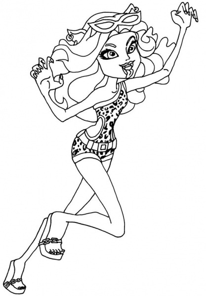 Desenho Para Pintar Monster High