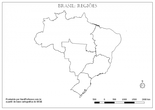 Mapa Brasil RegiÃµes â Nerd Professor