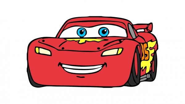 How To Draw Lightning Mcqueen From Cars