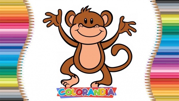 Macaco Como Desenhar E Colorir Jogos De Pintar Desenhos Animados